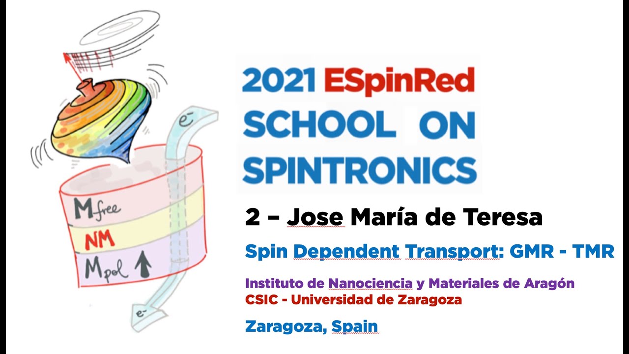 Jose María de Teresa - Spin Dependent Transport: GMR and TMR - ESpinRed School on Spintronics 2