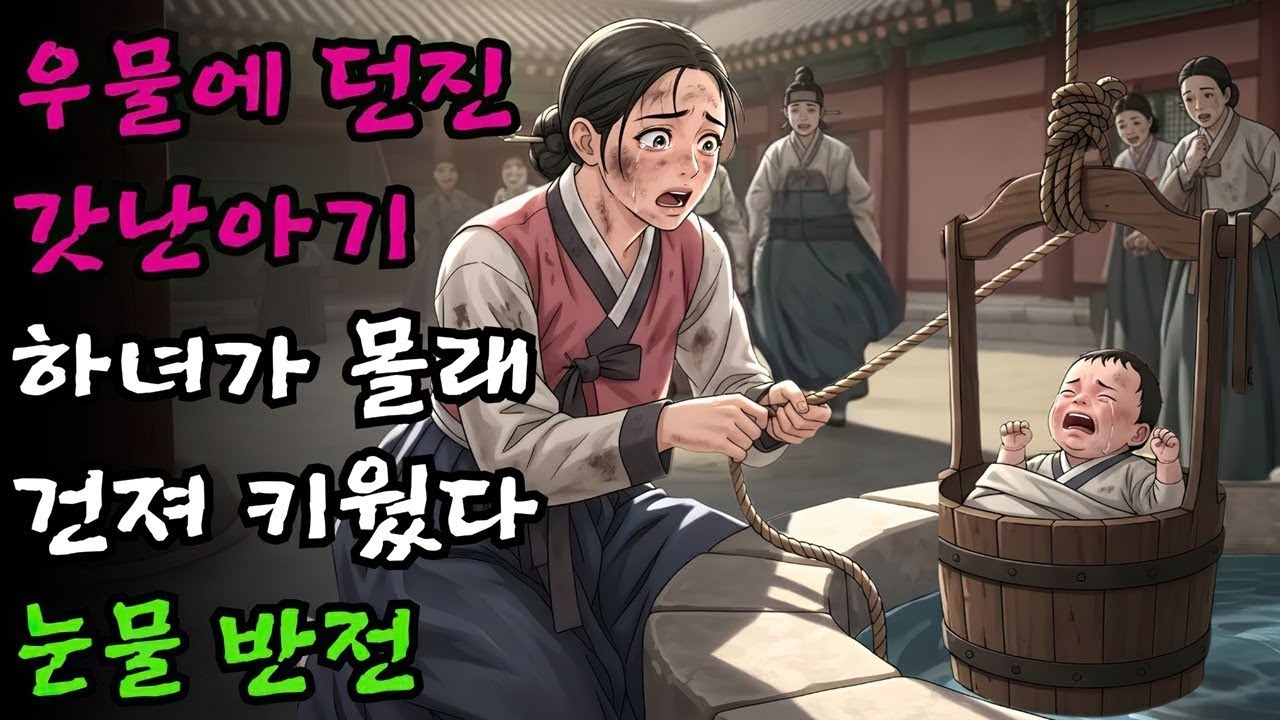 우물에 던져진 본처 갓난아기, 몰래 건져 지하실서 키운 하녀 | 야담 민담 전설 옛날이야기