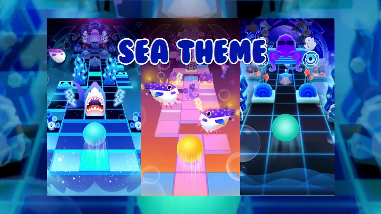 [Rolling sky] Sea Theme Levels (The Sea, Sea World, Tsunami)