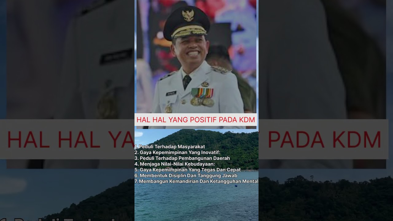 VIRAL Hal Positiv Yang Ada Pada DEDI MULYADI (KDM). #viralKDM #fyp #reels #shortsviral.