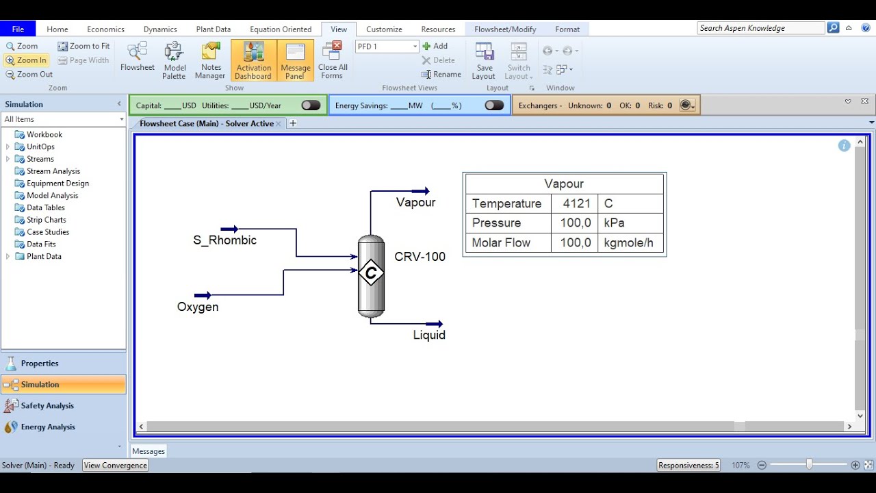 HYSYS 20: Conversion Reactor