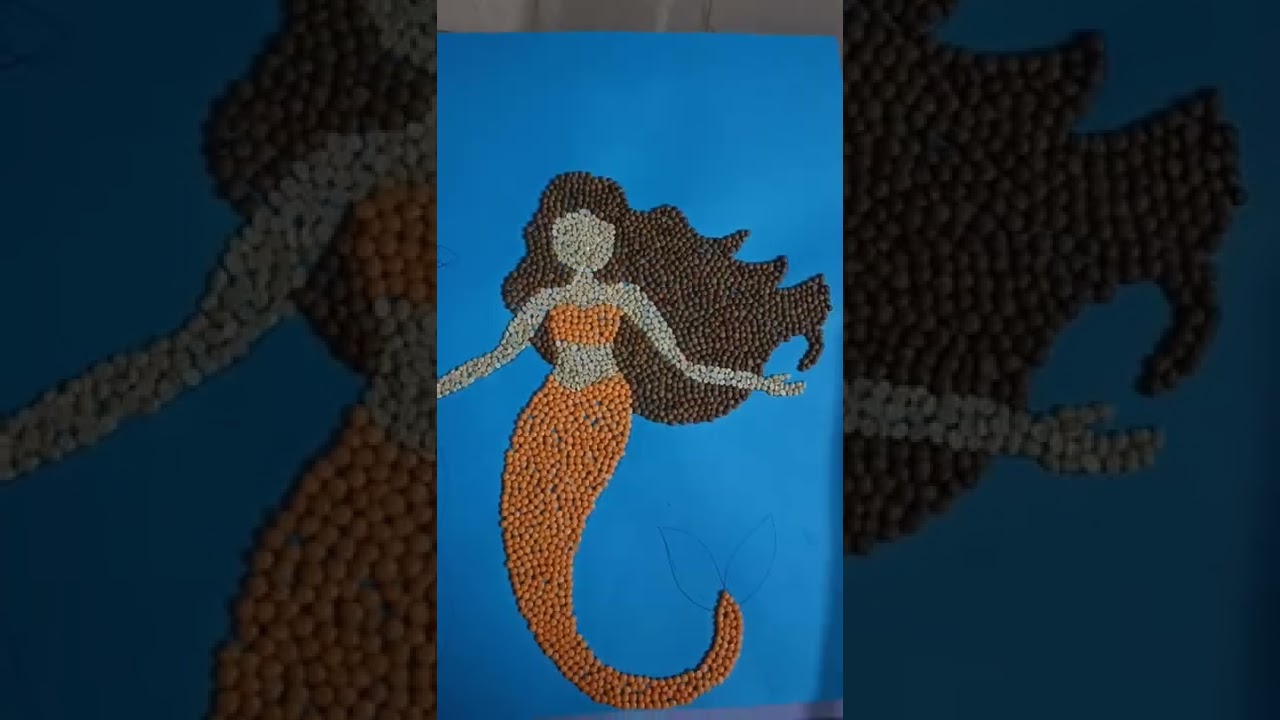 Seeds Mosaic Art #seed #art #creative #creativity #craft #school #graines #craft #diy #diycrafts