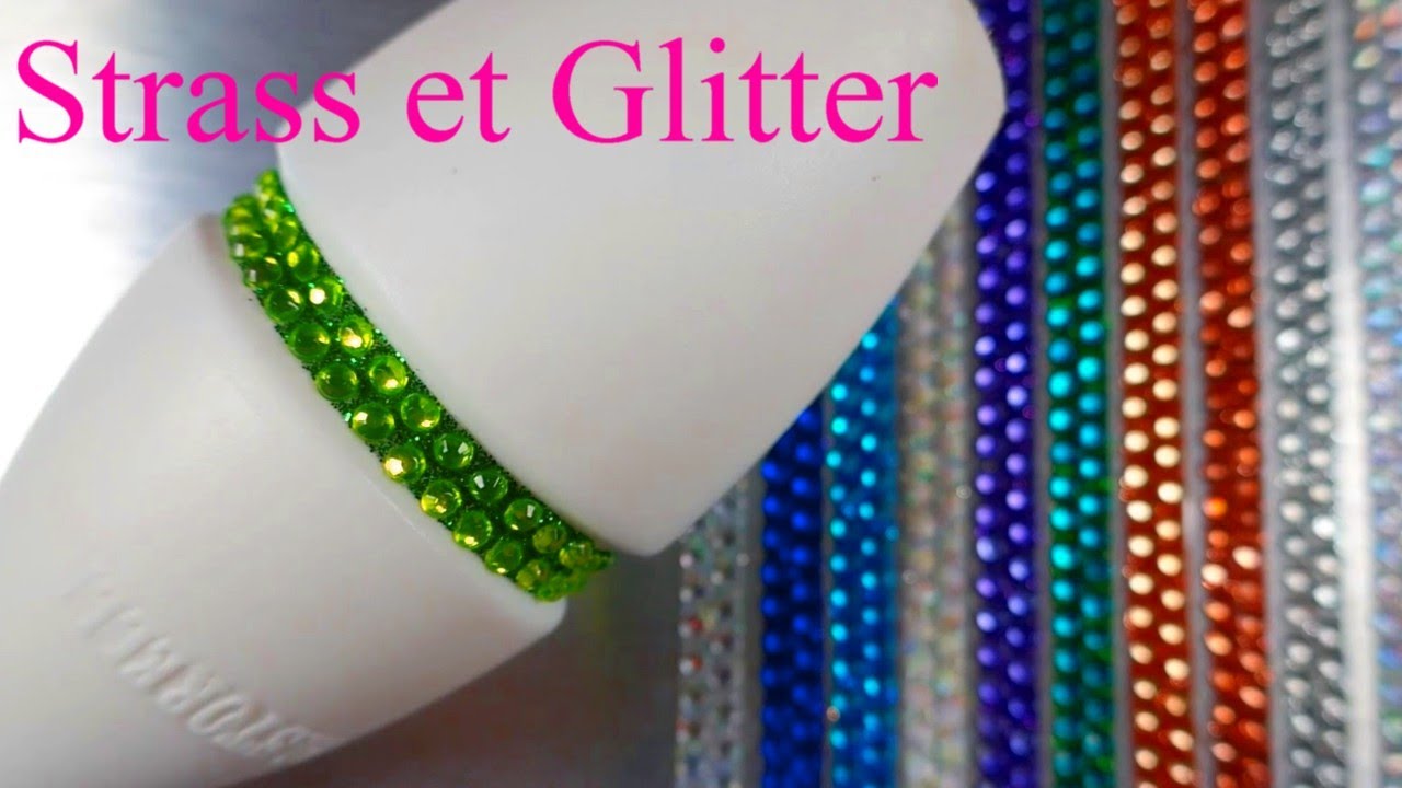 Ruban adhésif STRASS & GLITTER Sport-Adhésif pour massues de gymnastique rythmique, tapes rhinestone