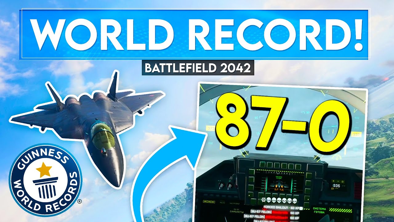 Battlefield 2042 Jet *МИРОВОЙ РЕКОРД* (87-0 с 60 уничтоженными машинами)
