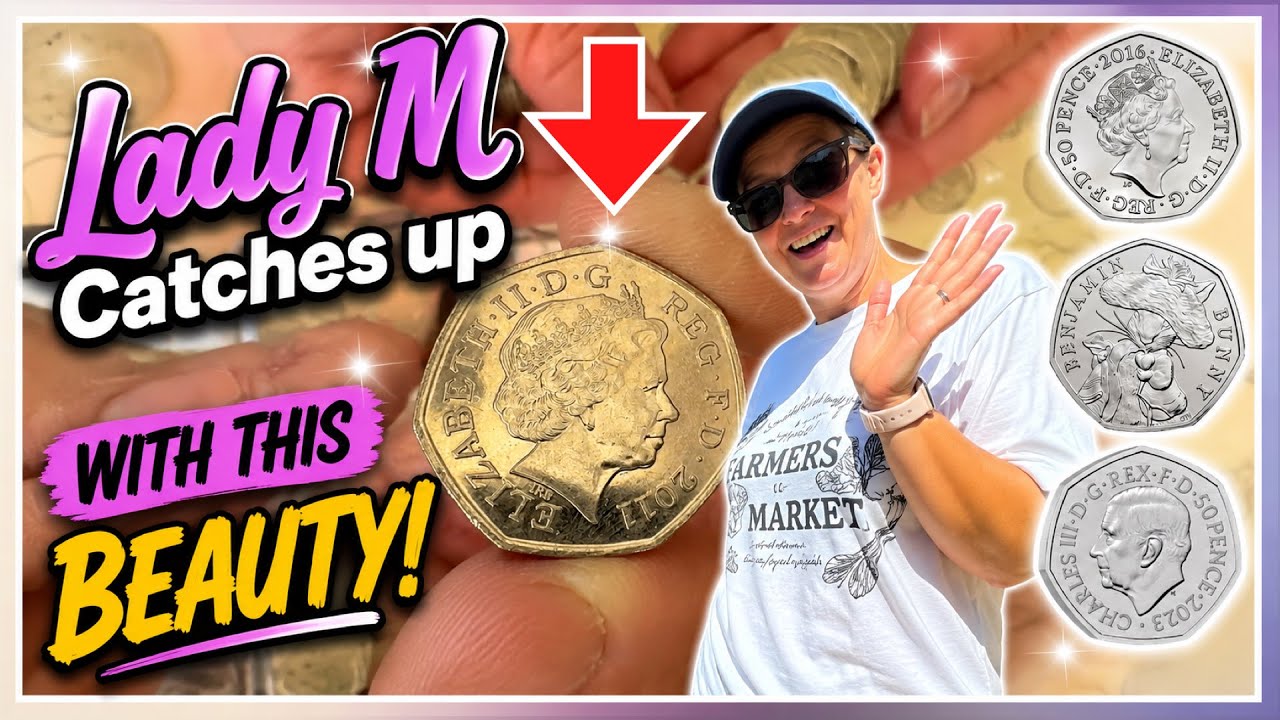 Lady M наверстывает упущенное! Редкие монеты по 50 пенсов в обращении