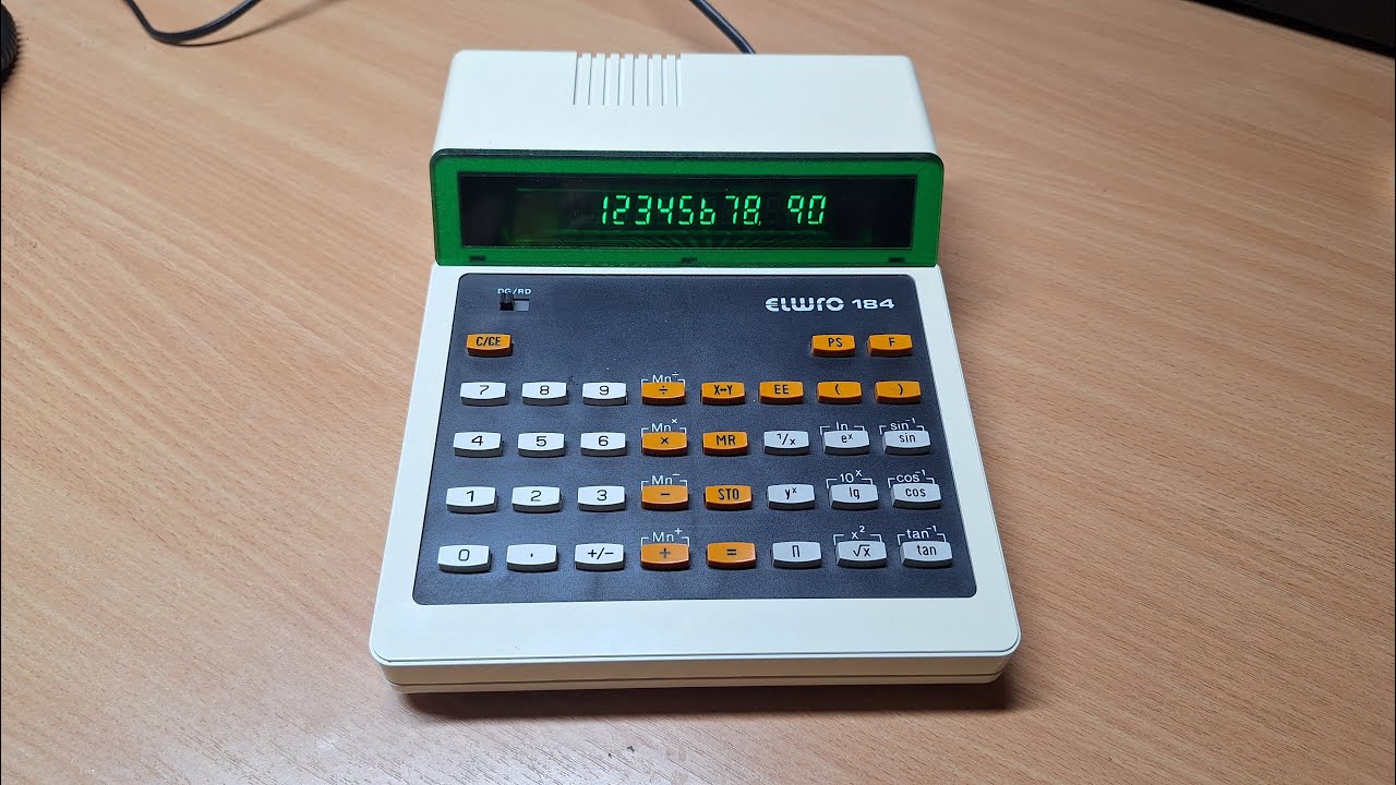 Польский калькулятор Elwro 184 (1989) | Polish scientific calculator