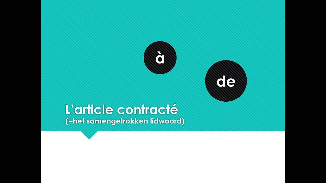 L'article contracté
