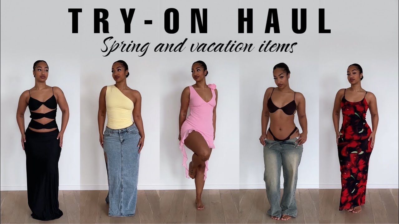 CUTE STUFF TRY-ON HAUL | DRESSES, DENIM AND BIKINIS FROM WHITEFOX