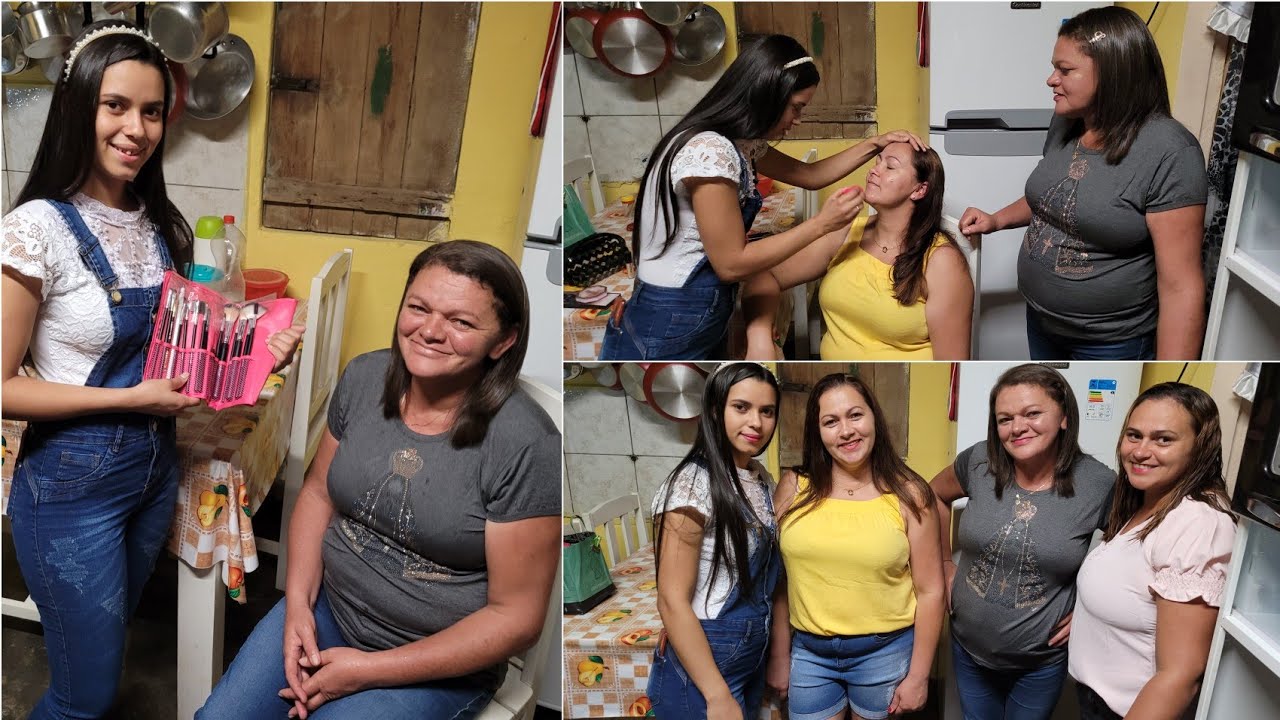 VITÓRIA DEU UMA GERAL EM MIM, ELA  FEZ CABELO E MAQUIAGEM, PRA O RÉVEILLON, GOSTEI MUITO