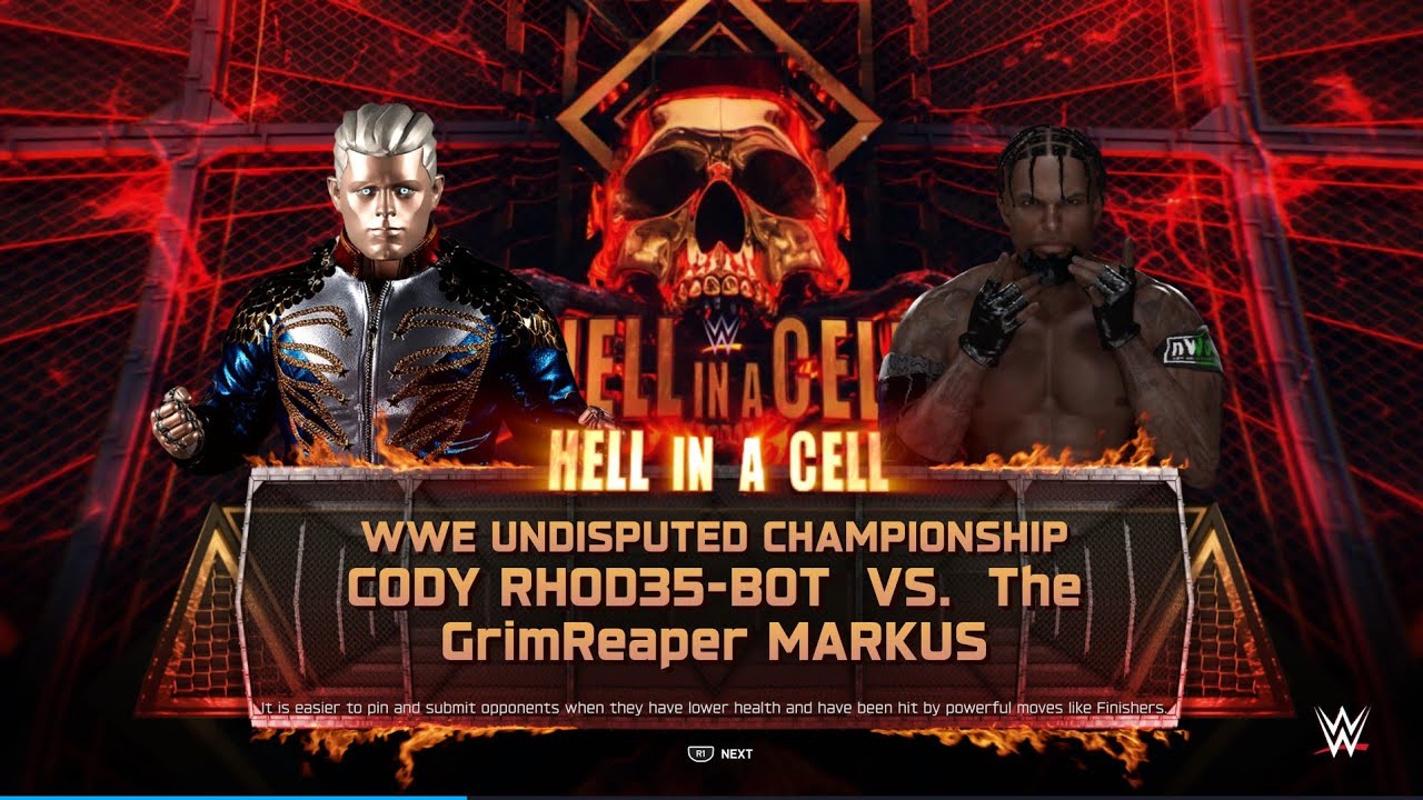 The GrimReaper💀Markus vs Cody🤖Rhod35-Bot4️⃣