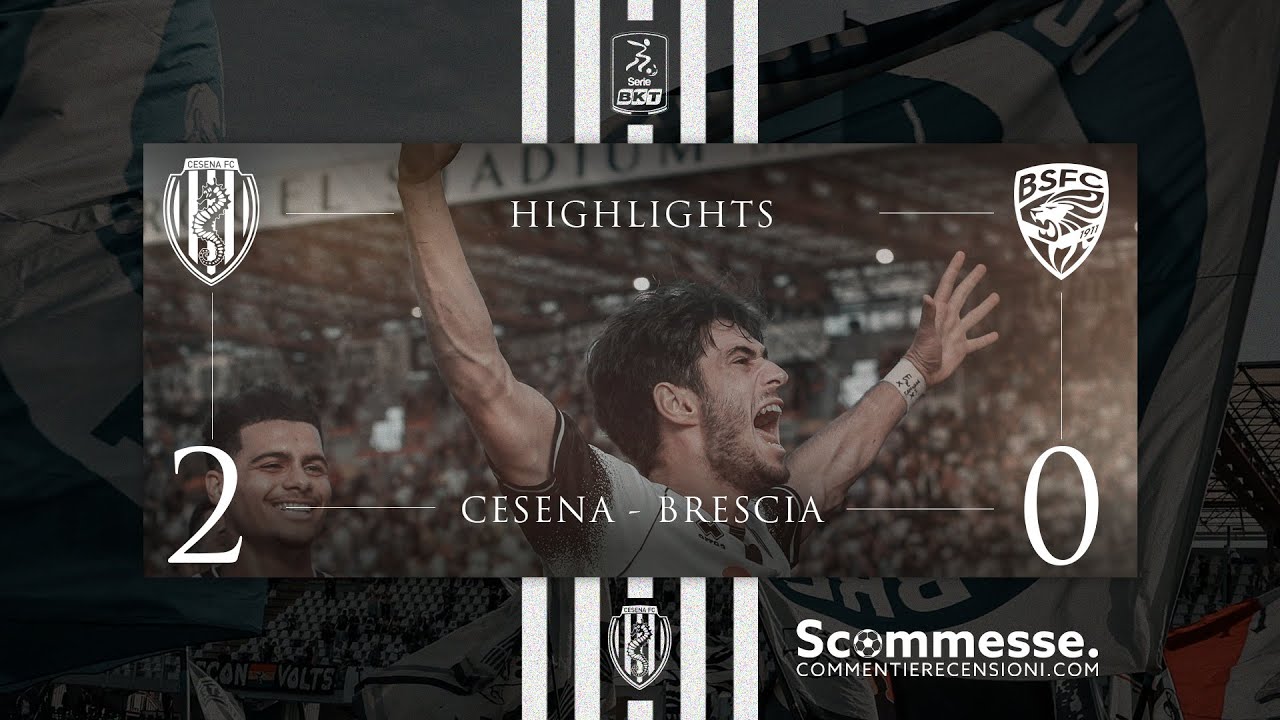 [Highlights] Cesena - Brescia: 2-0