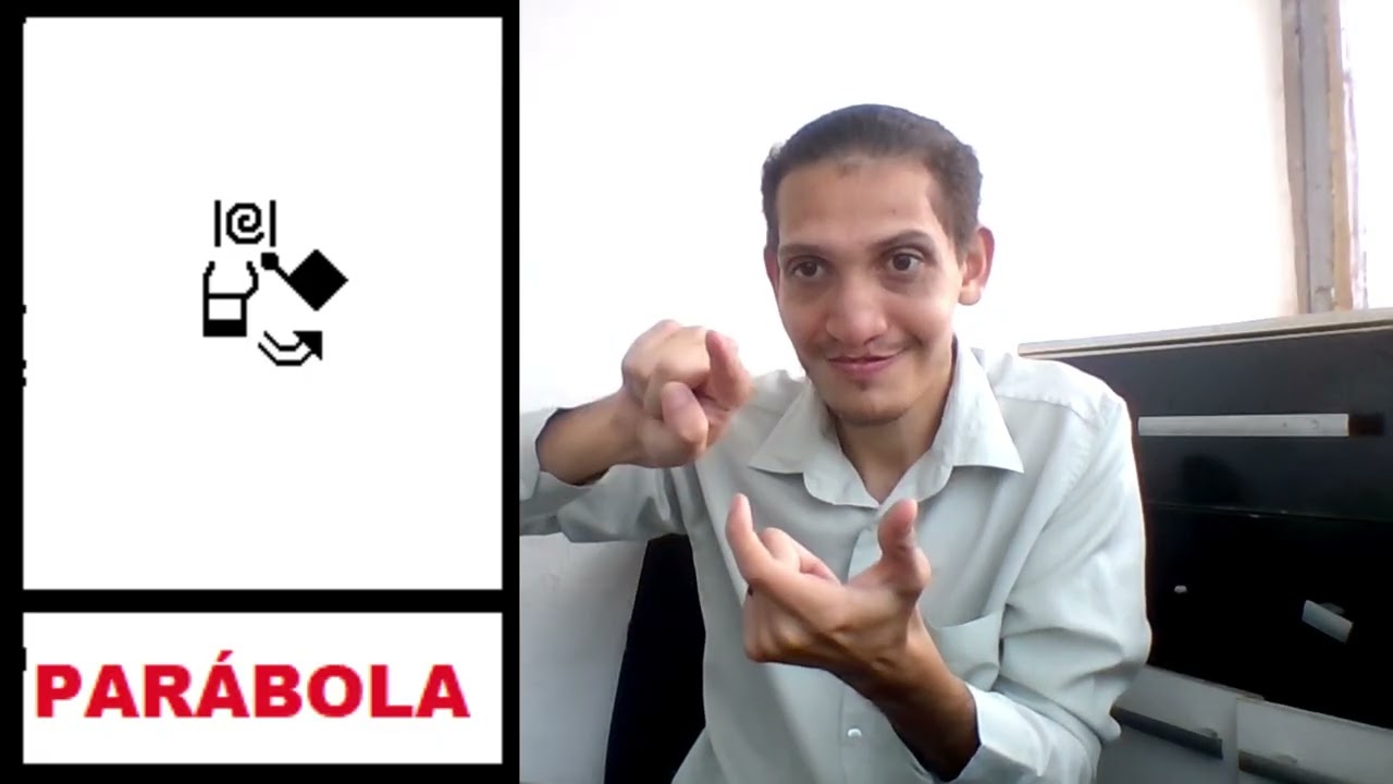 PARÁBOLA ( matemática ) -  SINAL EM LIBRAS