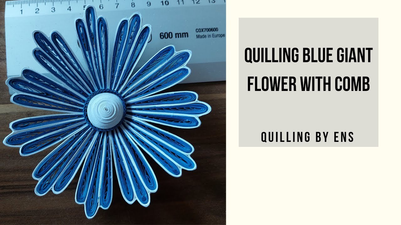How to quill Large Flower using Comb || #quilling #diy #diycrafts #quillingart #quillingflowers