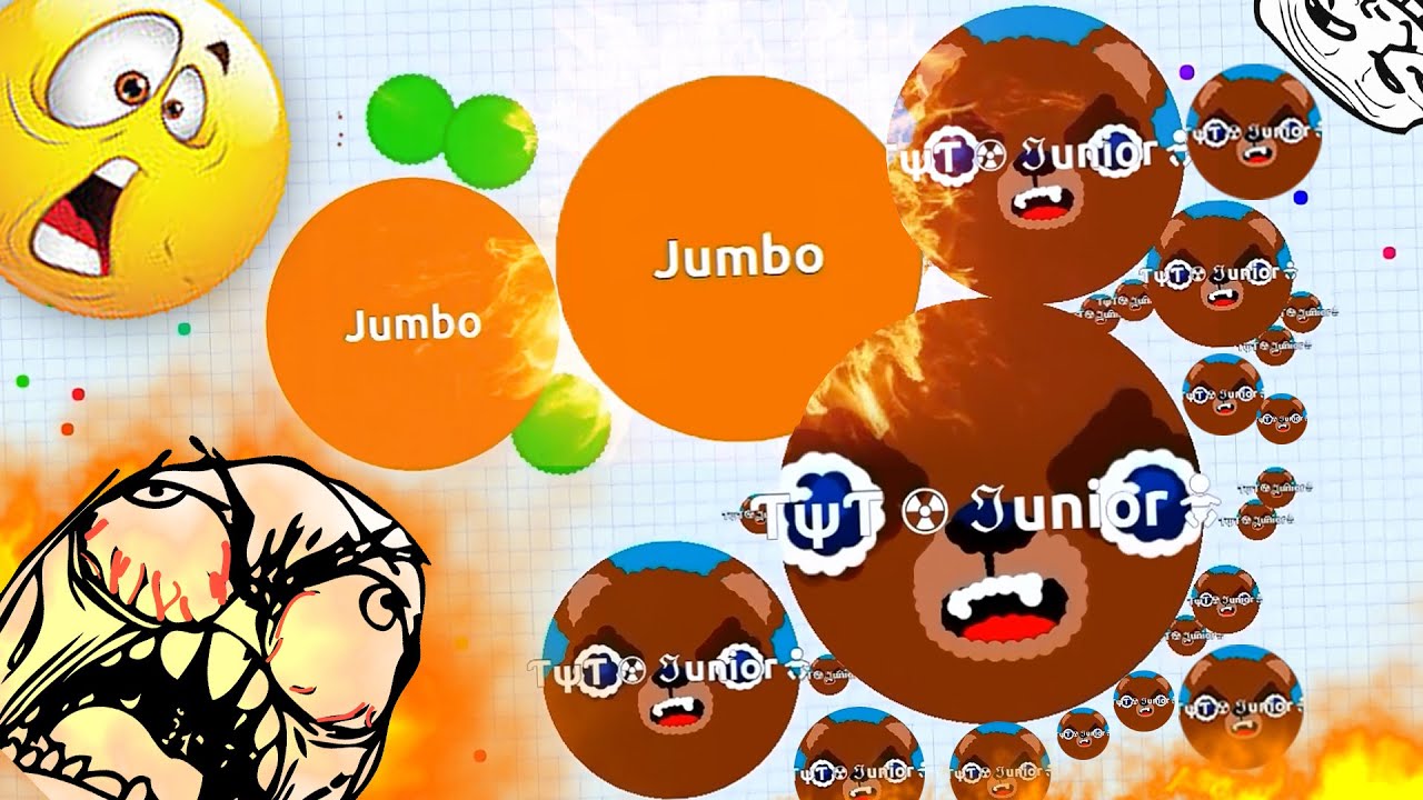 Agar.io SUPER ACTION GAMEPLAYS ( Destroying Teams Solo in Agario )