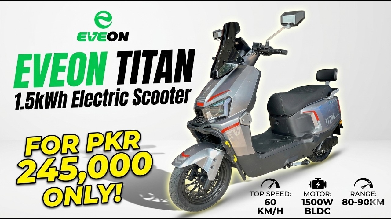 EVEON TITAN Launched In Pakistan for 245,000 Only Swappable Lithium Battery & Much More! #eveon #ev