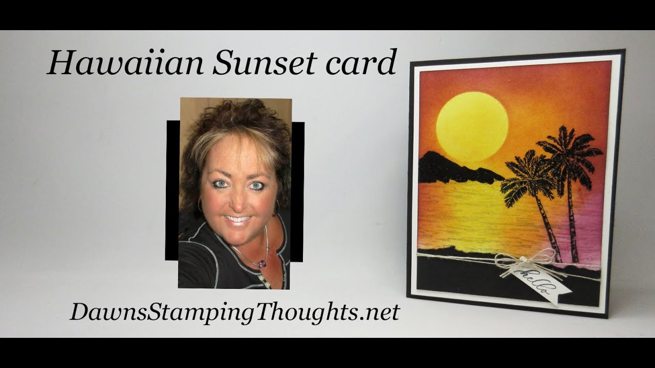 Hawaiian Sunset Card