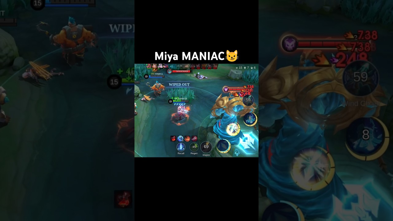 Miya MANIAC😼 #mlbb #mlbbcreatorcamp #mobilelegends #mlbbaddict #mldamage #miya #maniac