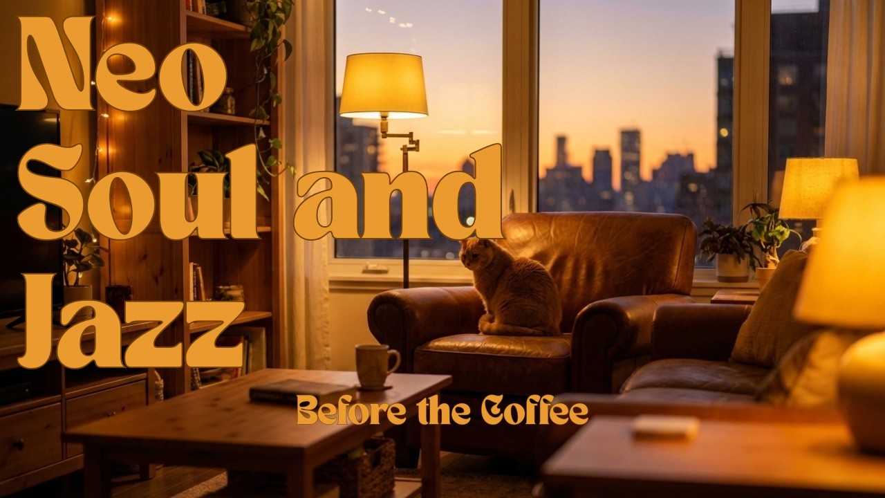 Cozy Sunset Neo Soul ☕ Warm Jazz & Chill Grooves for Slow Evenings