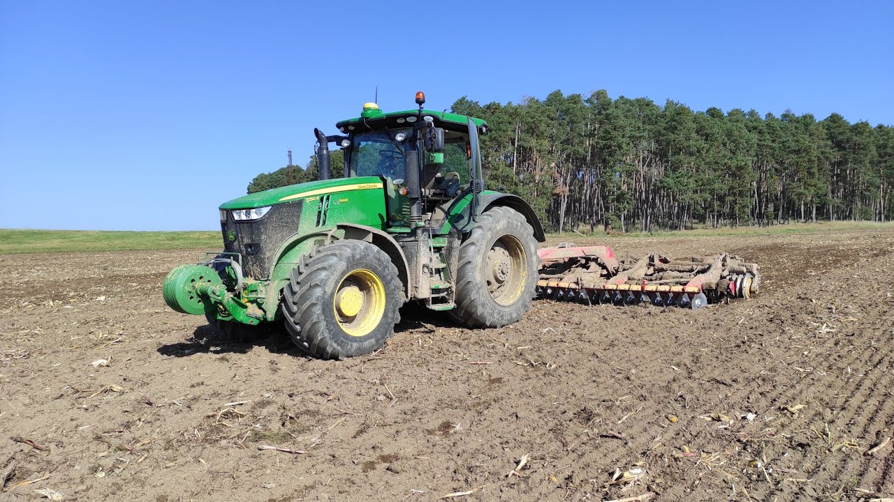 AgroVlog #25 - Podmítka, John Deere 7250R - Vederstad Carrier 650