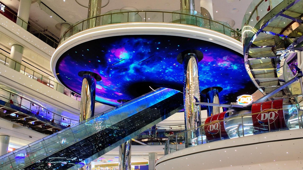 深圳漫遊指南：龍崗萬達廣場→打卡全球最長最高的室內扶梯｜Shenzhen Travel Guide【4K】