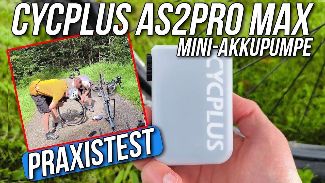 💨 CYCPLUS AS2 Pro Max Test & Erfahrungen 🚲👉 kraftvolle Mini-Akku-Luftpumpe fürs Fahrrad
