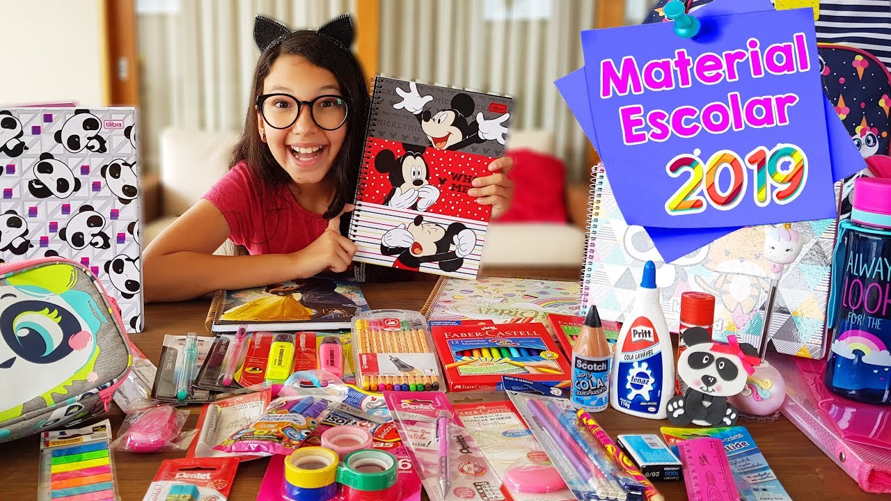 MEU MATERIAL ESCOLAR 2019 COMPLETO | Luluca