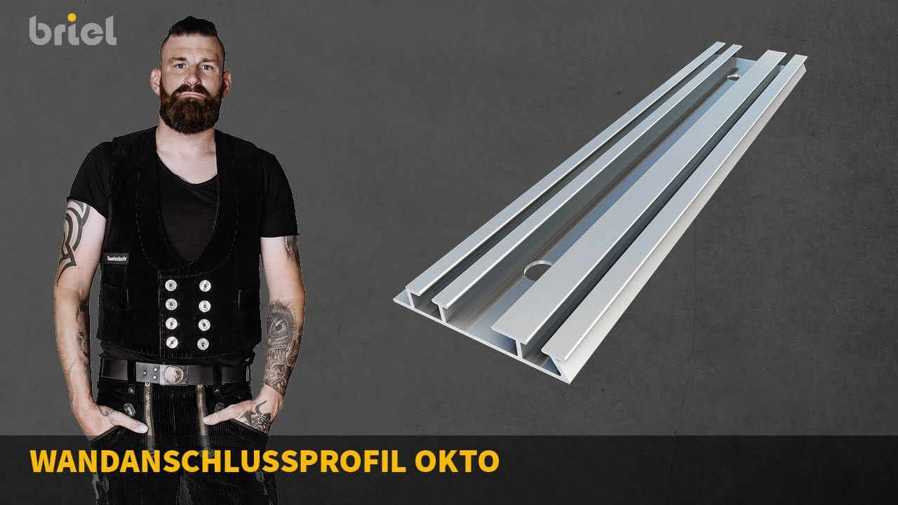 Wandanschluss richtig abdichten mit dem OKTO Wandanschluss-Profil von briel