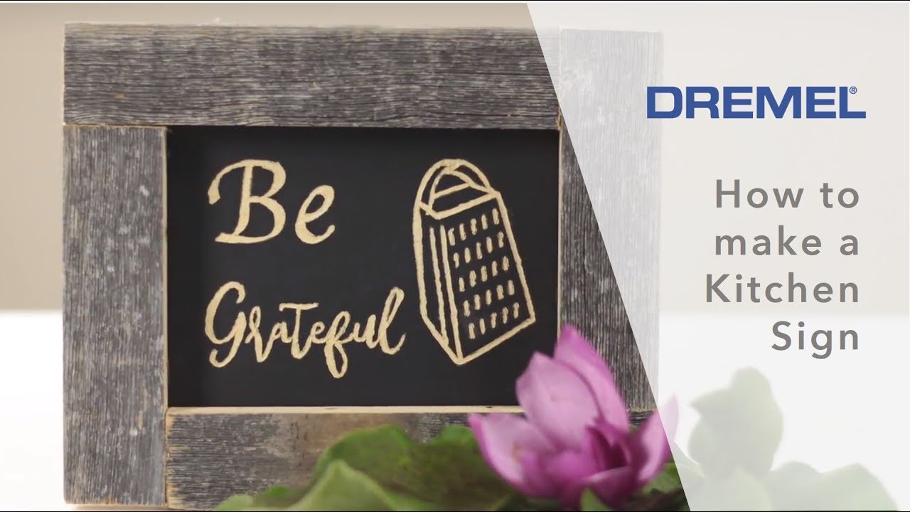 How to Build a Kitchen Sign with Dremel feat. Build Basic's Jenn Largesse