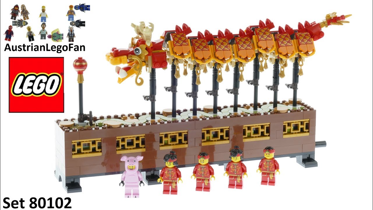 Lego 80102 Chinese New Year Dragon Dance - LEGO Speed Build