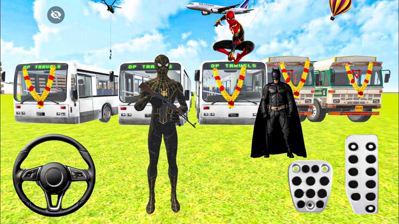 🦚Spiderman, batman , Spiderman BUS Driver _Indian Theft Aura Simulator 💥 Android Gameplay i0s// 2026