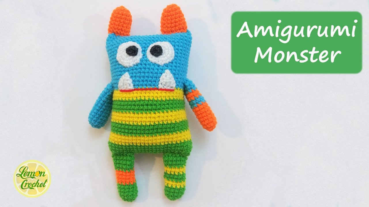 How to Crochet Monster | Crochet Tutorials | Lemon Crochet