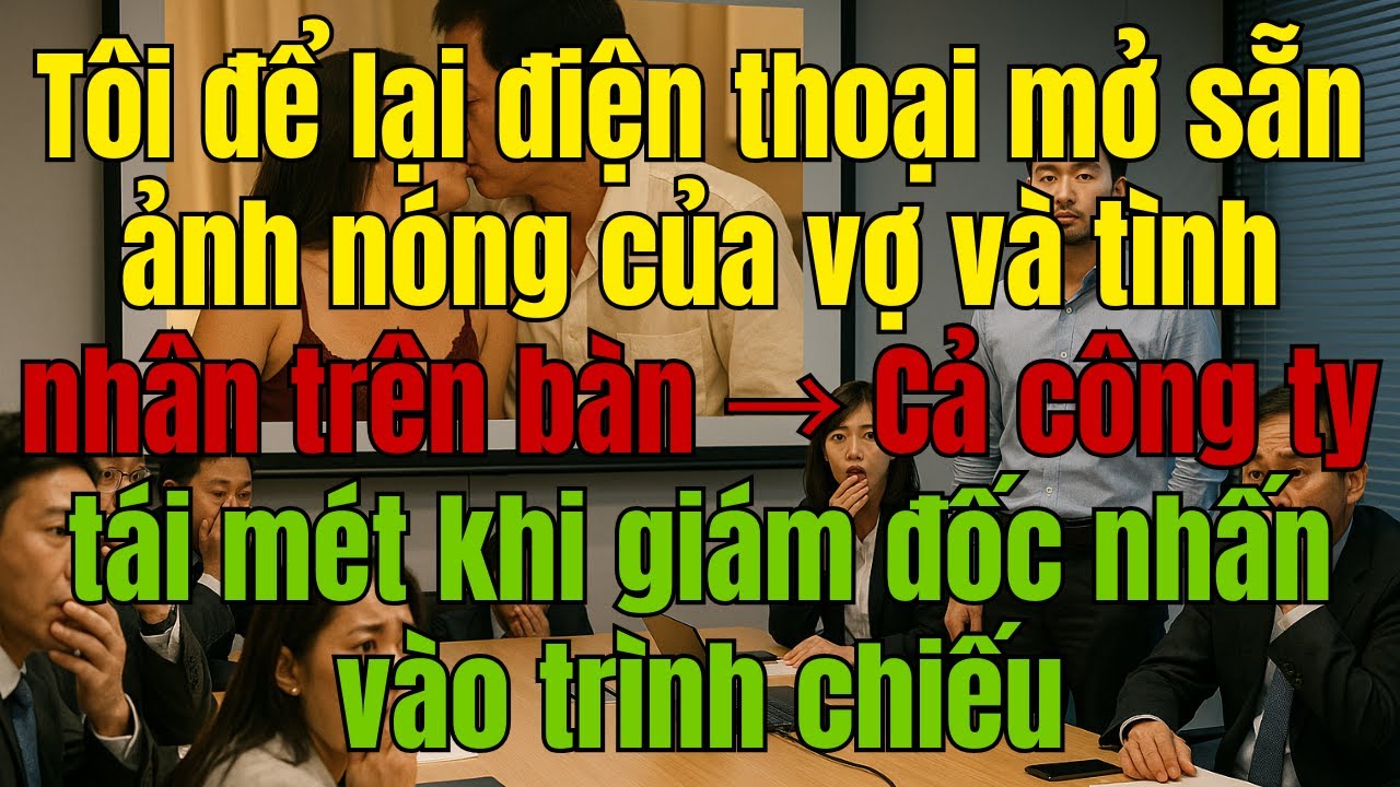 Tôi tung ảnh nóng vợ và nhân tình ngay trong cuộc họp công ty