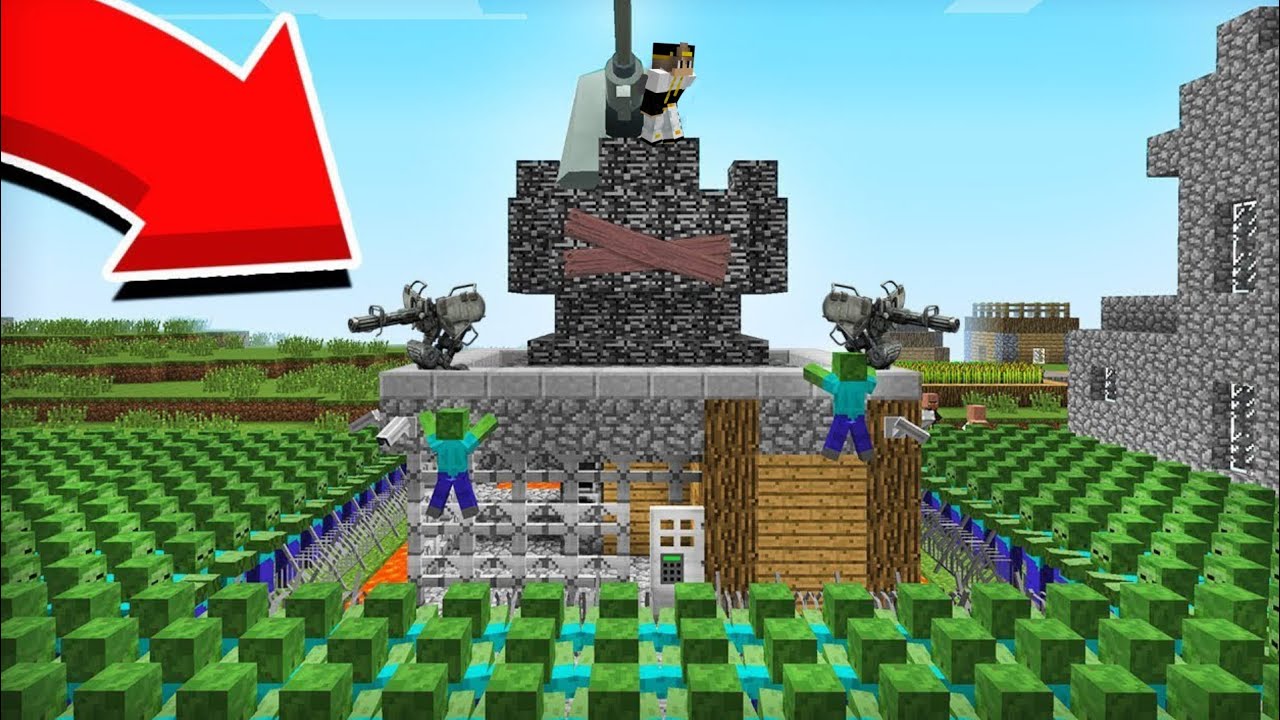 😱QISHLOQDA ZOMBILAR HUJUMI | UYIMNI XIMOYALADIM ! | MINECRAFT UZBEK TILIDA