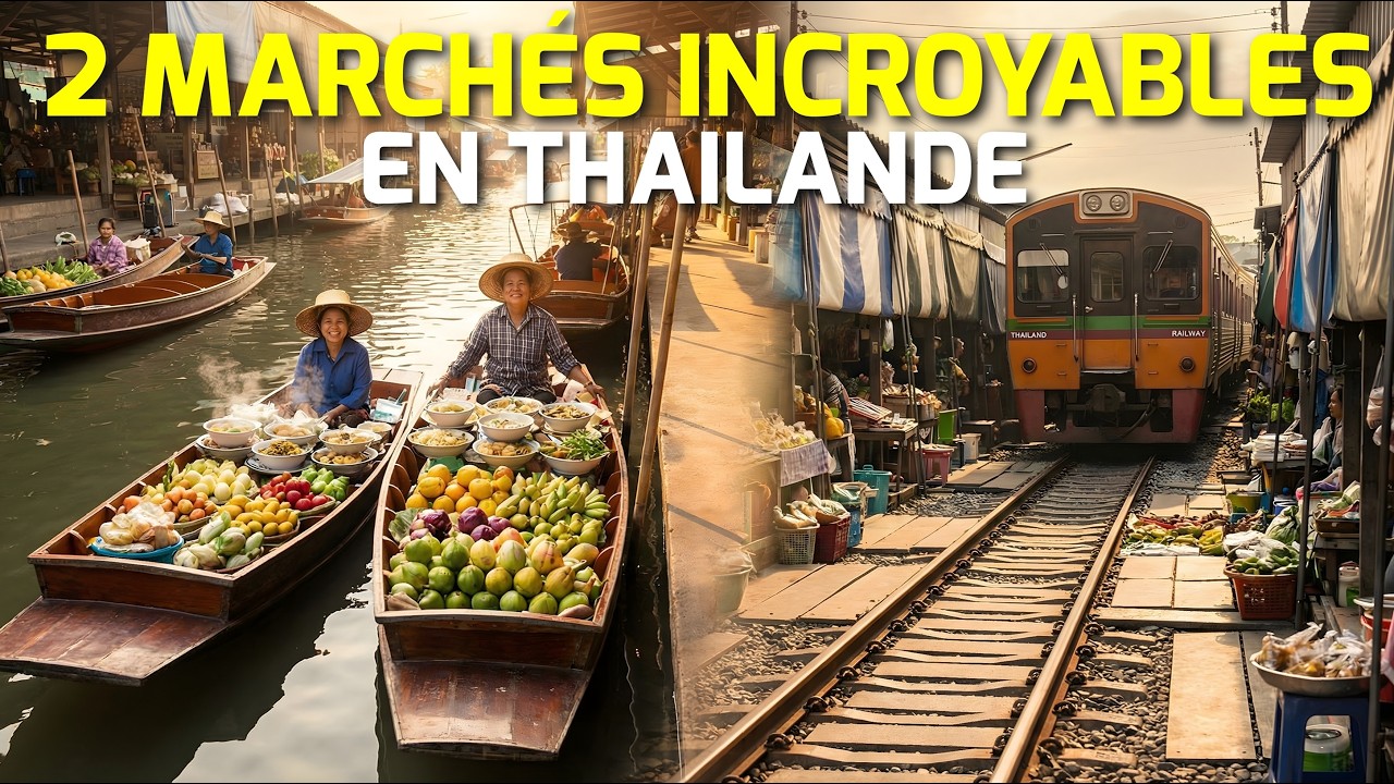 2 marchés incroyables à voir absolument en Thaïlande
