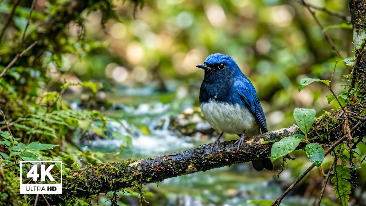 Mountain Water Sounds + Bird Sounds 🌿 Insomnia Help, Calm Anxiety & Deep Rest