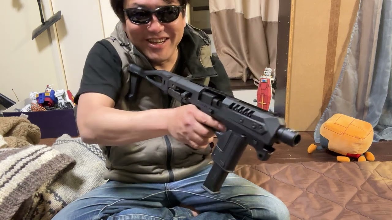 CAA glock17 コンバージョンキット　ついにタナカのモデルガン挿入成功　笑　やったー‼️超嬉しい🩷