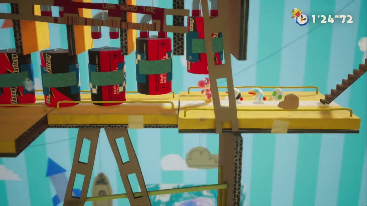 Find Poochy Pups ~ The Countdown Begins (Flip Side) ~ Outer Orbit - Yoshi's Crafted World 1bt