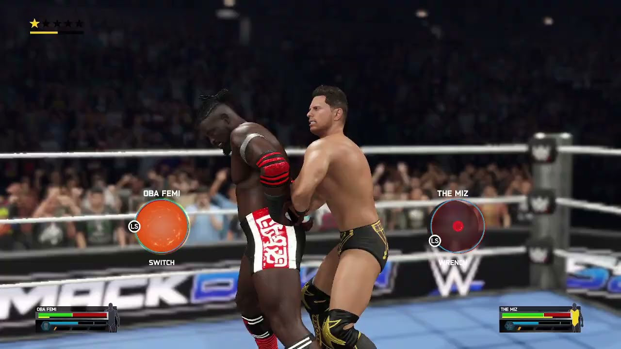 wwe 2k25 the miz vs oba femi