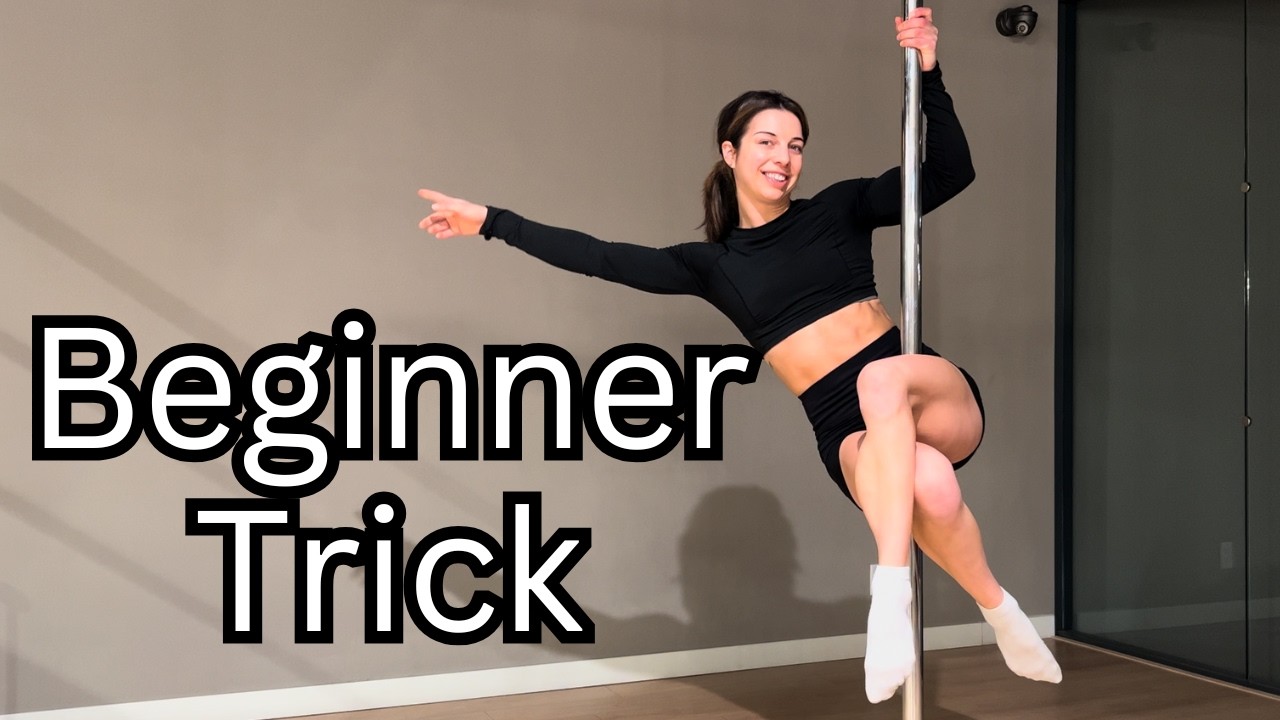 Beginner Pole Trick Tutorial | Rotating Sit on Static Pole