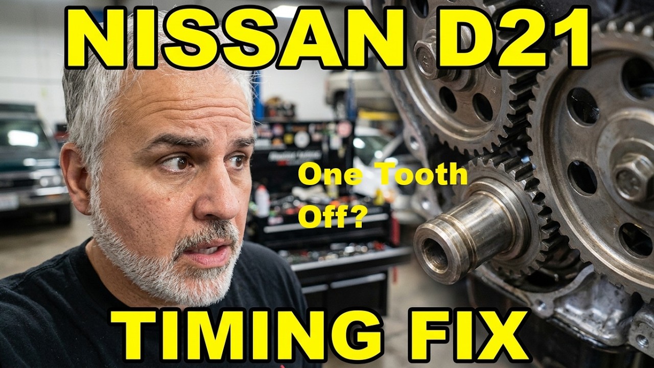 Как исправить ошибку опережения зажигания на один зуб на масляном насосе Nissan D21 Hardbody 4cyl