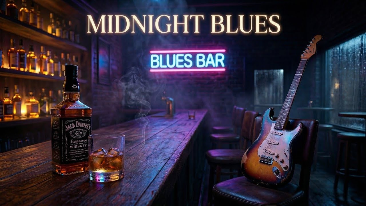 Lonely Whiskey Blues 🥃 | Slow Electric Guitar for Late Night Relax