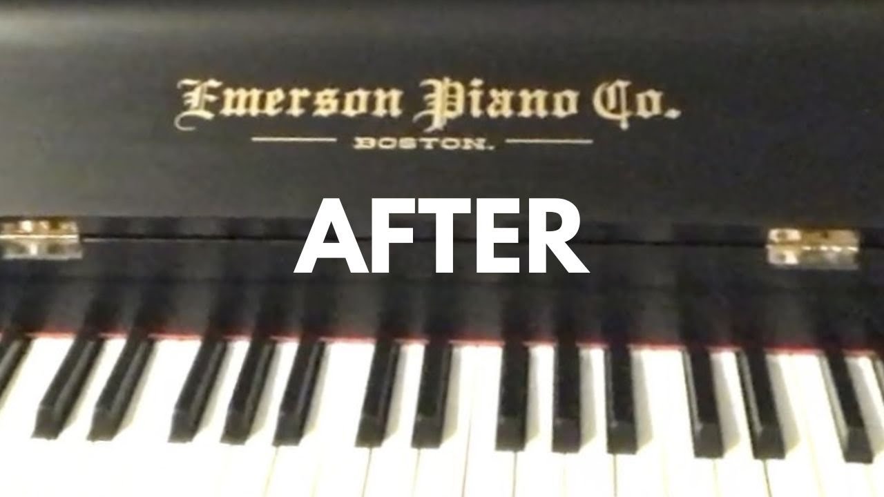 AFTER RESTORATION! Family Heirloom Emerson Upright Piano!