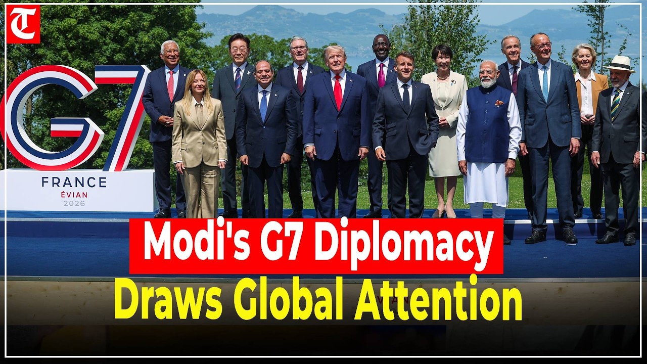 PM Modi Shares Warm Moments With European Leaders Ahead of G7 Group Photo