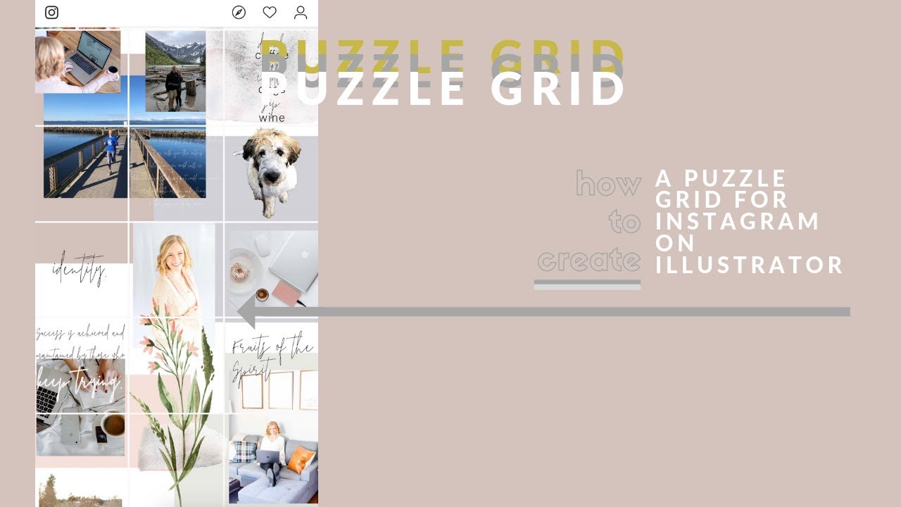 How to create a puzzle grid for Instagram on Illustrator