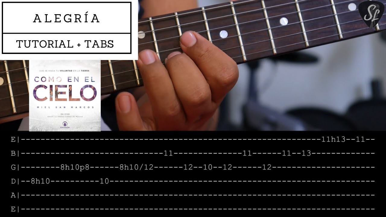 Alegría - Miel San Marcos - Tutorial de Guitarra Eléctrica - Solo de Guitarra - Tablaturas y Acordes