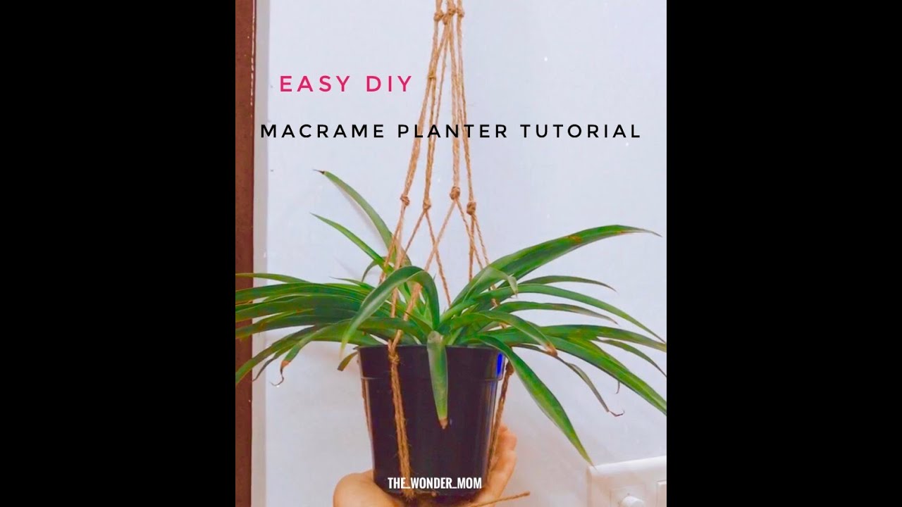 DIY Macrame Plant Hanger Tutorial