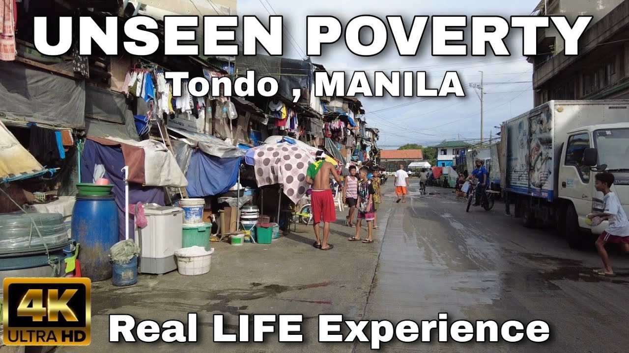 Heart Felt Reality in Delpan St Extreme Poverty | Walk at Tondo Manila Philippines  [ 4 k  ]