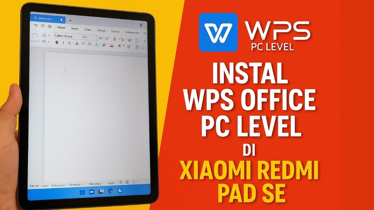 Cara Instal WPS Office PC Level di Xiaomi Redmi Pad SE #WPSOffice #RedmiPadSE #TutorialAndroid