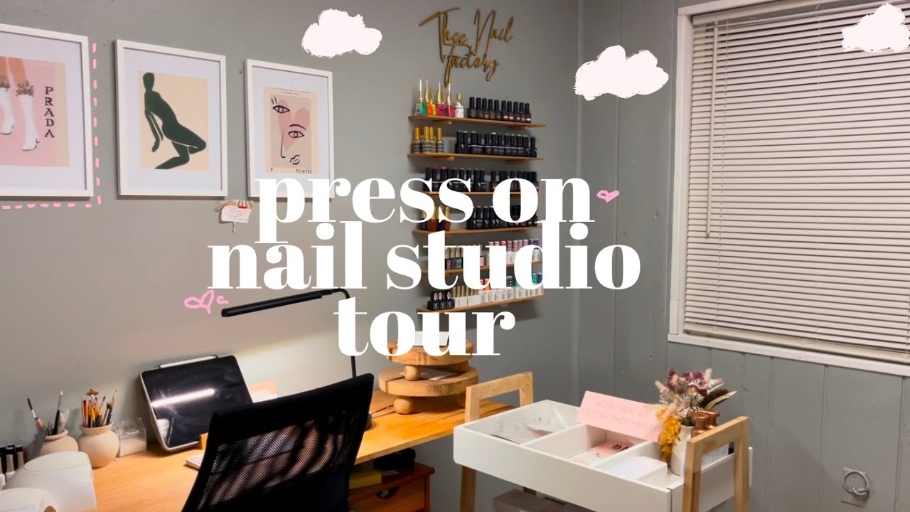 Press On Nail Studio Tour ✨💅🏾🪷 | THEENAILFACTORY