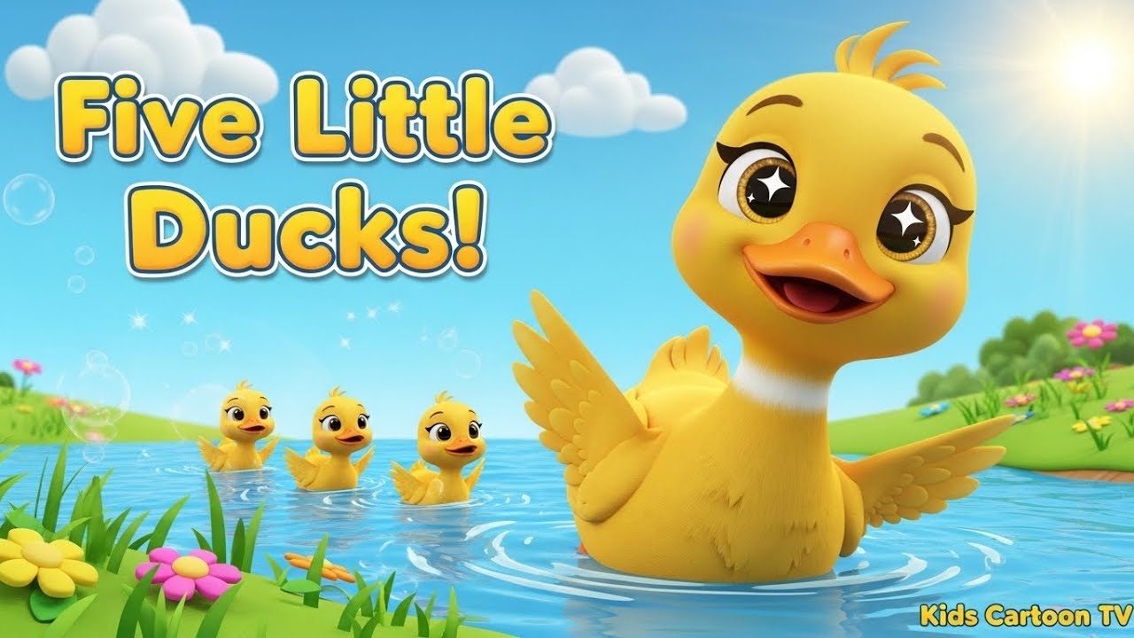 Five Little Ducks Quack Quack Quack | CoComelon Style Nursery Rhymes & Kids Songs | Counting Song